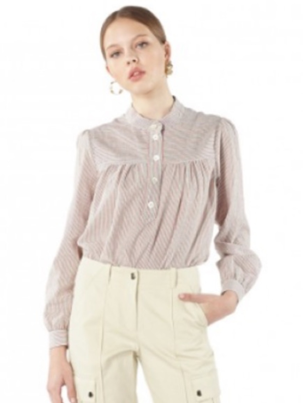 A.P.C. loula top blouse small